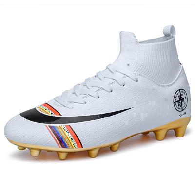 China New fashion high-ankle men's soccer shoes\comfortable\durable soccer boots wholesale soccer boots youth training shoes for kids for sale