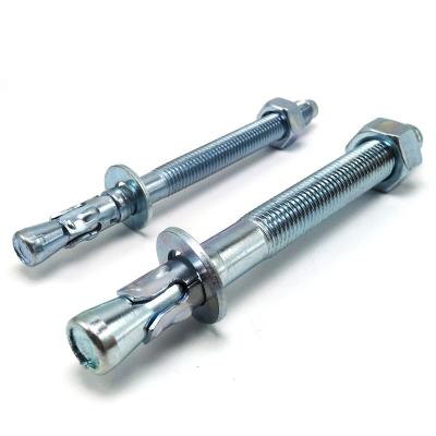 China Sfenry Steel Fasteners Carbon Steel Grade 8.8 M10 M12 M16 M20 M24 M25 M32 Galvanized Anchor Bolts And Wedge Expansion Nuts for sale