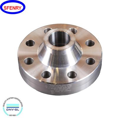 China Sfenry ASME B16.5 SCH20 SCH40 SCH80 RF Standard Stainless Steel Weld Neck Pipe Line Flange for sale