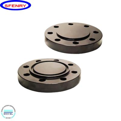 China Good Gas Quality ASME B16.5 Forged Carbon Steel A105 RTJ Blind Face Flange for sale