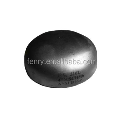 China Pipe Lines Connect Sfenry ASME B16.9 ASTM A234 WPB Carbon Steel Galvanized Butt Welded SCH40 SCH80 SCH120 Pipe Butt Cap for sale