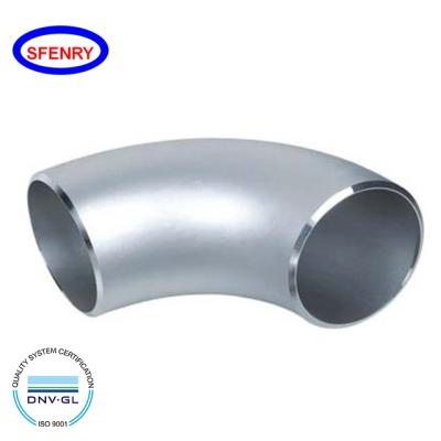 China Industry A815 UNS S32750 Long Radius Buttwelding Pipe Fittings Stainless Steel WELD EQUAL 90 Degree Elbow for sale