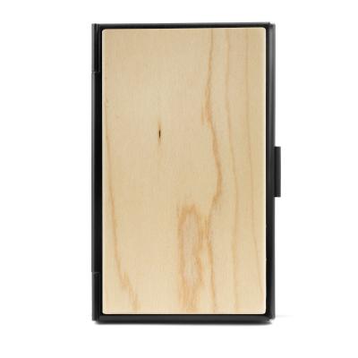 China 100% NATIONAL Custom Business Card Holder Eco Friendly Solid Wood Business Card Holder for sale