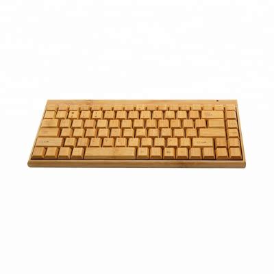 China 2.4GHz Wireless Keyboard Eco Hotsale Factory Price Bamboo Keyboard for sale