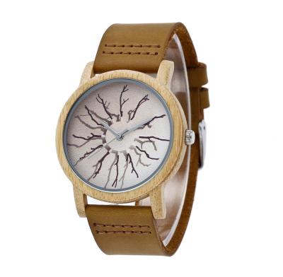 China Day/Date Handle 100% Factory Made Wholesale Wood Watch for sale