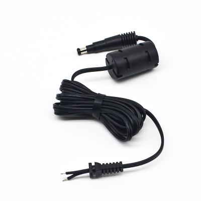 China COPPER+PVC PLUG UL2468 20AWG ED50C195 DC5.0 to SR + Ferrite Harness Power Cord 80-105 As Customizable 24-16AWG Degrees 300V DC Power Cable for sale