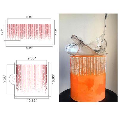 China Amazon Hot Sale Reusable Non-Toxic Disposable Cake Fondant Decorating Stencils for sale