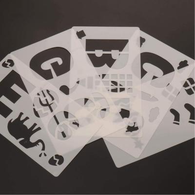 China Amazon Hot Sale Factory Custom Cutting Letter Stencils 4 * 7 inch / Customized for sale