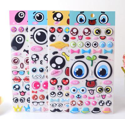 China Cartoon Sticker Eyes and Sniff DIY Stickers for Kids, Bubble Stickers for Scrapbooking for sale