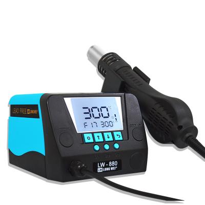 China Professional Adjustable Temperature LW Hot Air Station 650W Heat Gun Rework Soldering Soldering Station for sale