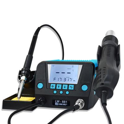 China Professional LW Temperature Hot Air Station Heat Gun Adjustable Rework Soldering Soldering Station for sale