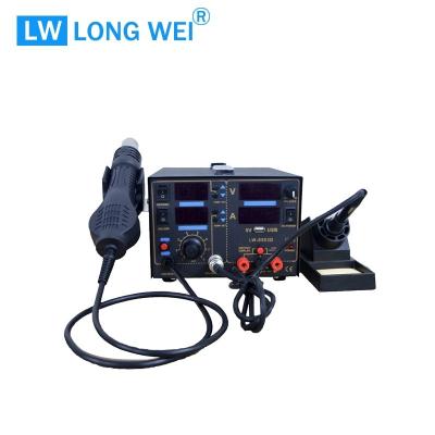 China Hotels longwei LW-8503D soldering station and hot air rework station and DC power supply for sale