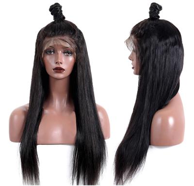 China Can Be Dyed Any Color And Ironed 180% Density Full Lace Wig, Unprocessed Virgin Brazilian Full Lace Hair Wig, Full Lace Wig With Baby Hair for sale