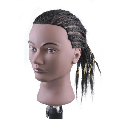 China Can Be Dyed Any Color And Ironed Fashion African American Mannequin Head Real Hair Mannequins Doll Heads Wholesale Beautiful Curly Cosmetology Mannequin Heads for sale