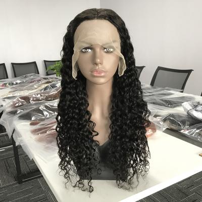 China Antimi Deep Wave Hair 26 Inch Remy Human Hair HD Remy Hair Deep Wave Brazilian Lace Wig Middle Part 13X4 Swiss Lace Wig for sale