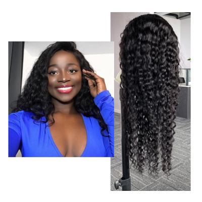 China Loose Deep Wave Antimi Wholesale Deep Wave Hair Wig Lace Front Remy Hair Wigs 28 Inch For Color Women Wigs High Density for sale