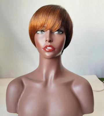 China Antimi Hair Wholesale T1B 27 Ombre Hair Natural Straight Wig Making Machine Honey Brown Wig With Bangs Wig Hair Human Hair Yard for sale