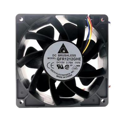 China High pressure QFR1212GHE 12V dc 2.70A 120mm 12CM 12038 6000RPM fans cooling for sale