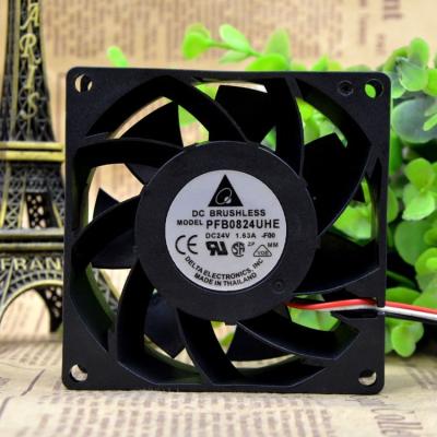 China Construction worksÂ   Delta PFB0824UHE 8038 24V 1.63A 8CM 3-Wire Inverter Fan for sale