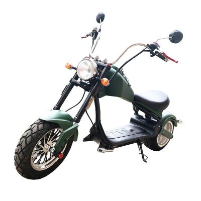 China New Style Motorcycles Electric Scooter Citycoco H1 With Seat Turn Light EEC 18*9.5 Inch for sale