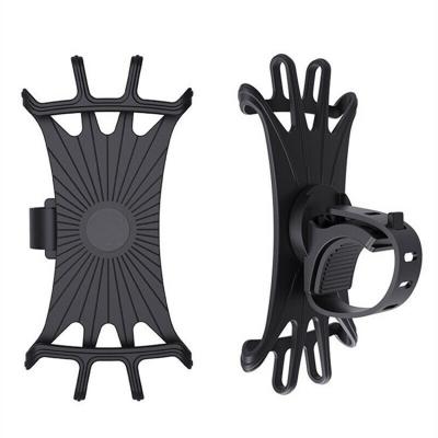 China Waterproof Bicycle Phone Holder Mobile Phone Silicone Bike Mounts Phone Holder for sale