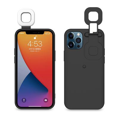 China Phone Shockproof Photo Led Universal Waterproof Selfie Ring Fill Light Hand Phone Cover Phone Case For iphone 13 pro for sale