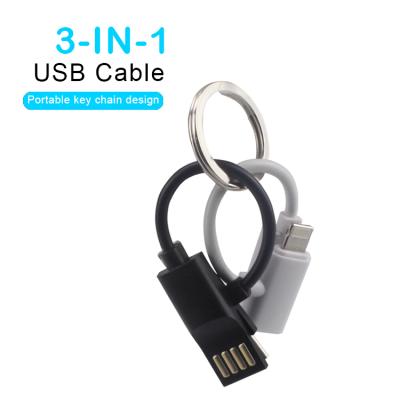 China Short Cable Except Portable Micro USB Fast Charging Charger ABS Wire Cell Phone Data Cable Charging Magnetic Cable 3 in 1 Cable for sale