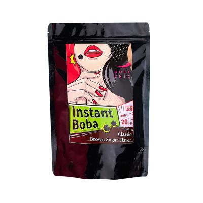 China Instant BOBA Taiwan chic Brown Sugar Instant Boba Tapioca Pearls for bubble milk tea for sale