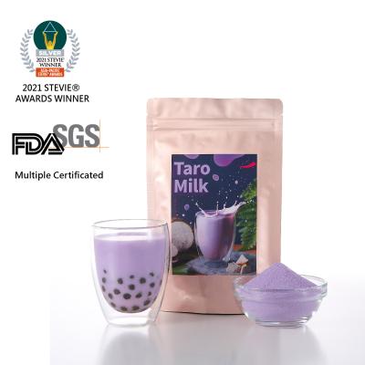 China Taiwan's chic wholesale bulk BOBA Taro Instant Milk Tea beverage famous for bubble milk tea for sale