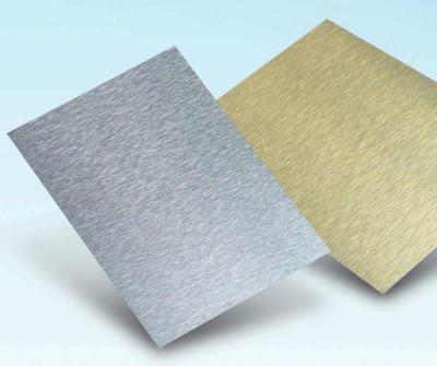 China Modern Building Material ACP Wall Cladding Brushed Gold Silver And Other Colors Aluminum Composite Panel Aluminum Cladding for sale