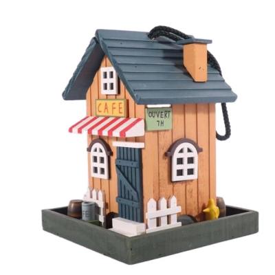 China Viable Birdcage Decor Wooden Bird Feeder With High Quality Factory Price for sale