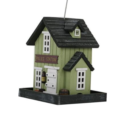 China Sustainable Handmade Wooden Pet House Red Bird Yard Design for sale