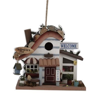 China China Gifts and Decor Rustic Old Traditional Shop Wooden Bird House for sale