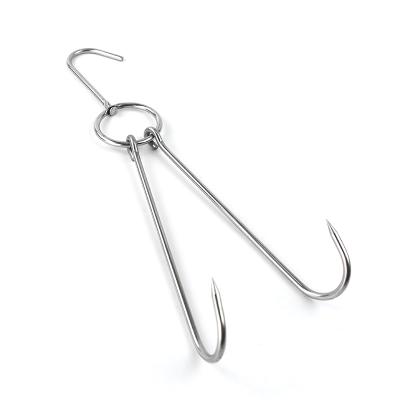 China Custom High Temperature Resistance Wholesale Stainless Steel Swivel Meat Hanger Hooks For Hanging Meat Poultry for sale