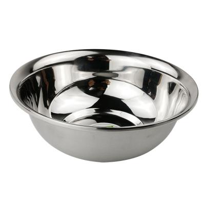 China Large Sustainable Deep Stainless Steel Mixing Bowl For Kitchen Use for sale