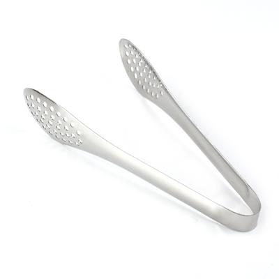 China Stocked Stainless Steel Food Tongs Grill Tongs With Holes for sale