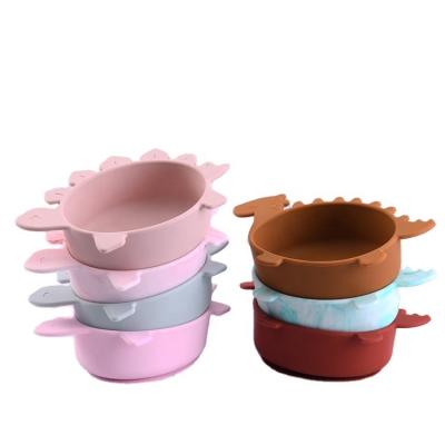 China Baby Eating Cup Hot Sale Modern Silicone Baby Feeding Time Suction Bowl Children for sale