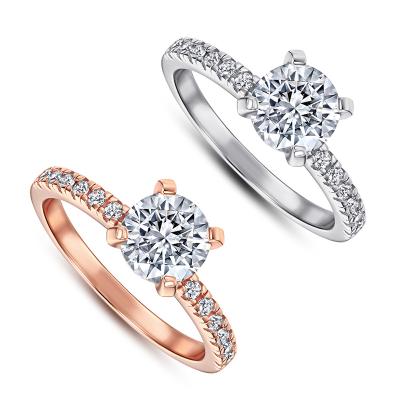 China Lead Hot Selling European Amazon And American Fashion Jewelry Inlaid Zircon Sterling Silver 925 Ring Women Accessories Manufacturer for sale