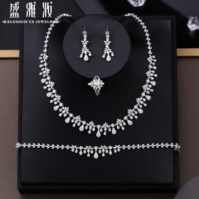 China 2022 New Design Wedding Party Turkey Jewelry Accessories Sets Lead Free Nickel Free 925 Sterling Silver for sale