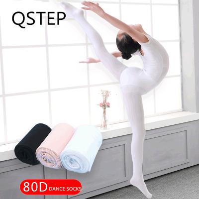 China Antibacterial Children's Dance Dress Girl's Pantyhose Training Socks 80D Foot Ballet Special Adult Socks for sale