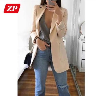 China OEM Fashion Breathable Custom Blazer Coat Red Coated Formal Blazers Women Plus Size Formal Coats Blazer for sale