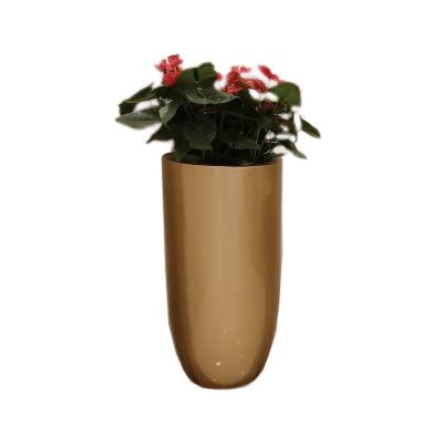 China Modern Classic Outdoor Fiberglass Flower Pots For Front Door Entrance For Sale for sale