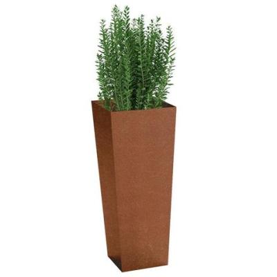 China CLASSIC Long Life Use Plant Pot Corten Tapered Planters For Outdoor for sale