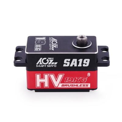 China RC Hobby AGFRC SA19 19kg Torque Digital Low Profile Intelligent Programmable Brushless Servo For RC Car for sale