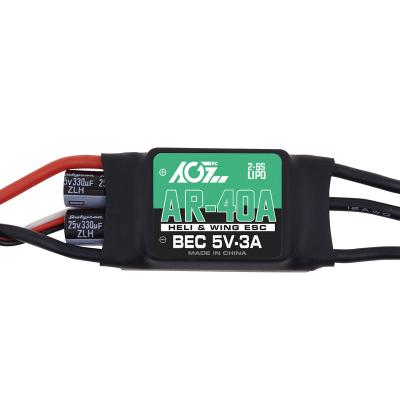 China RC Hobbywing AGFrc AR-40A 2-6S Hobbywing Brushless ESC 5V 3A BEC BEC For DIY Drone Quadcopter Airplane Helicopter for sale