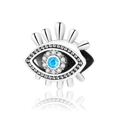 China CLASSIC Eye Cup Flower Charms Beads OEM/ODM 925 Sterling Silver Zircon Charm Heart Pendant for sale