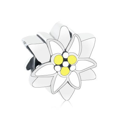 China Wholesale 925 Hot Sale CLASSIC Sterling Silver Sun Flower Beads Charm Fit Charm Bracelet Jewelry for sale