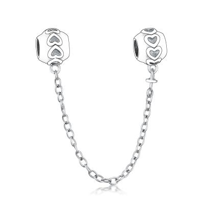 China CLASSIC 925 Sterling Silver Infinite Love Silver Intimate Safety Chain Charms Fit Original Charms Bracelets for sale