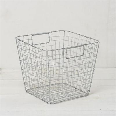 China Stunning Customized Stunning Folded Coated Iron Stainless Steel Wire Mesh Storage Baskets With Colorful Package for sale