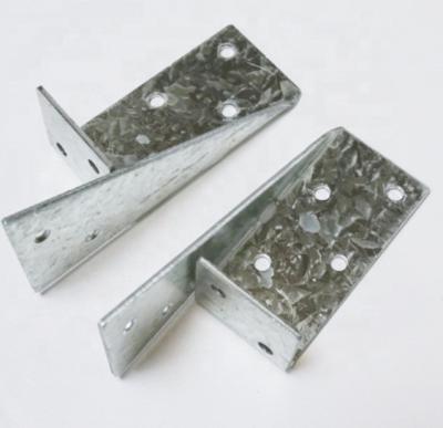 China Hot Dipped Galvanized Steel Zinc Coated Timber Bracket Angled Joist Hanger Brackets Metal For Timber Beam for sale